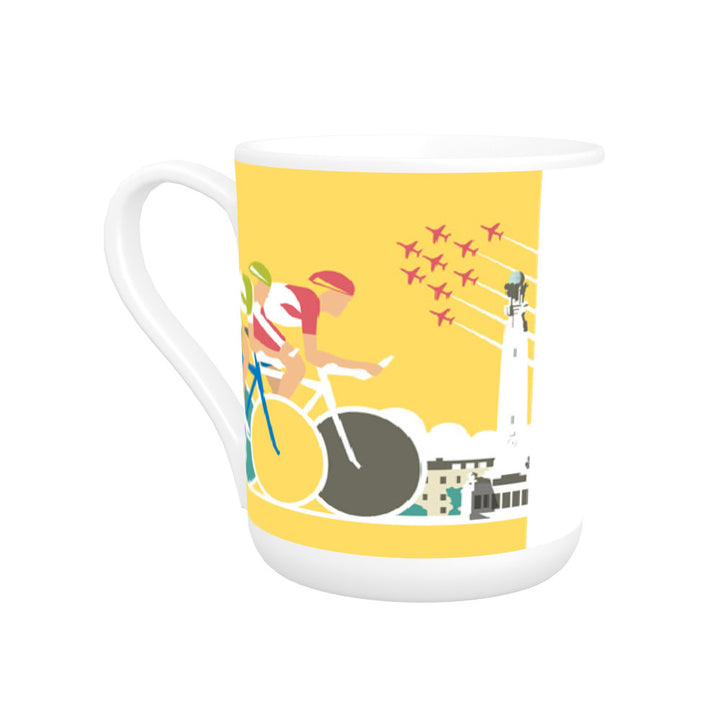 Cycling Bone China Mug