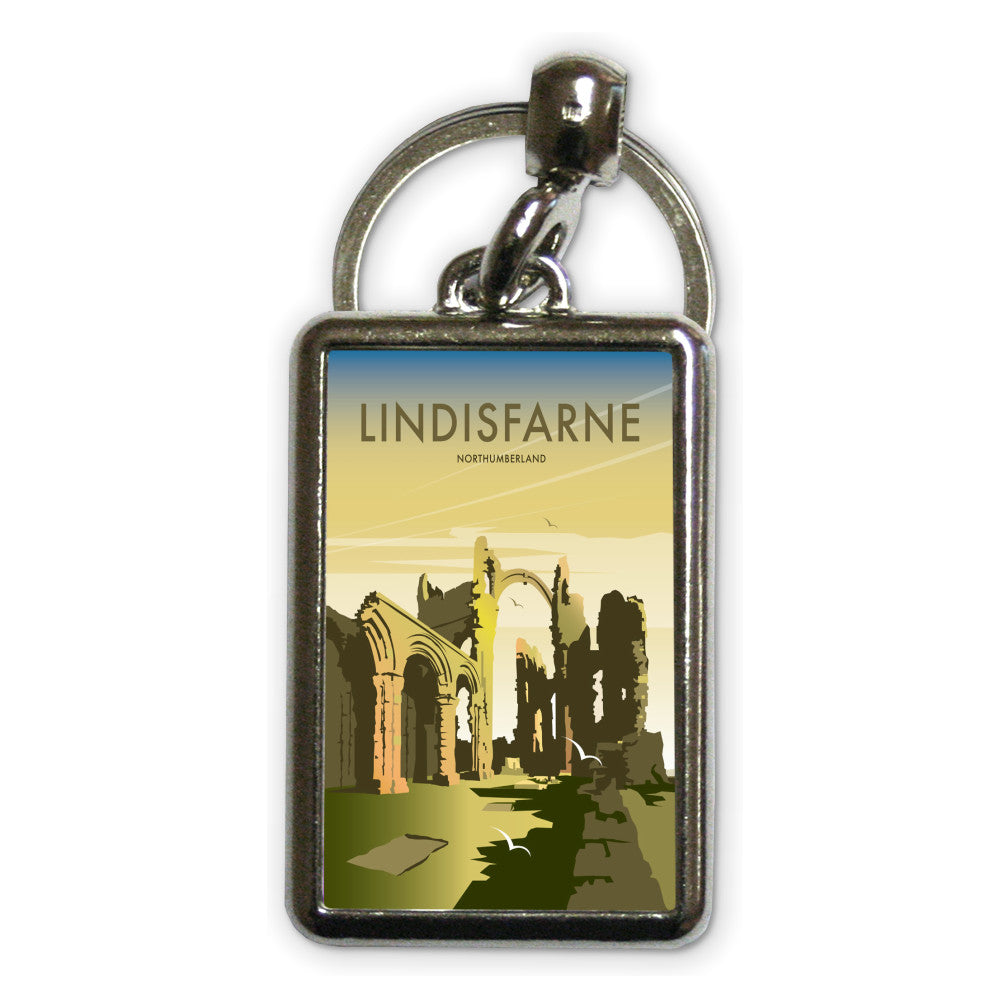 Lindisfarne, Northumberland Metal Keyring