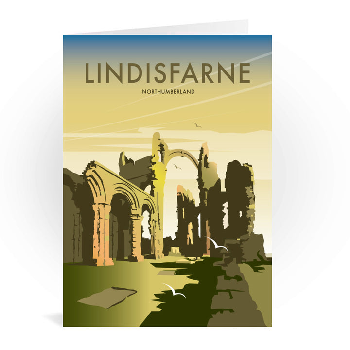 Lindisfarne, Northumberland Greeting Card 7x5