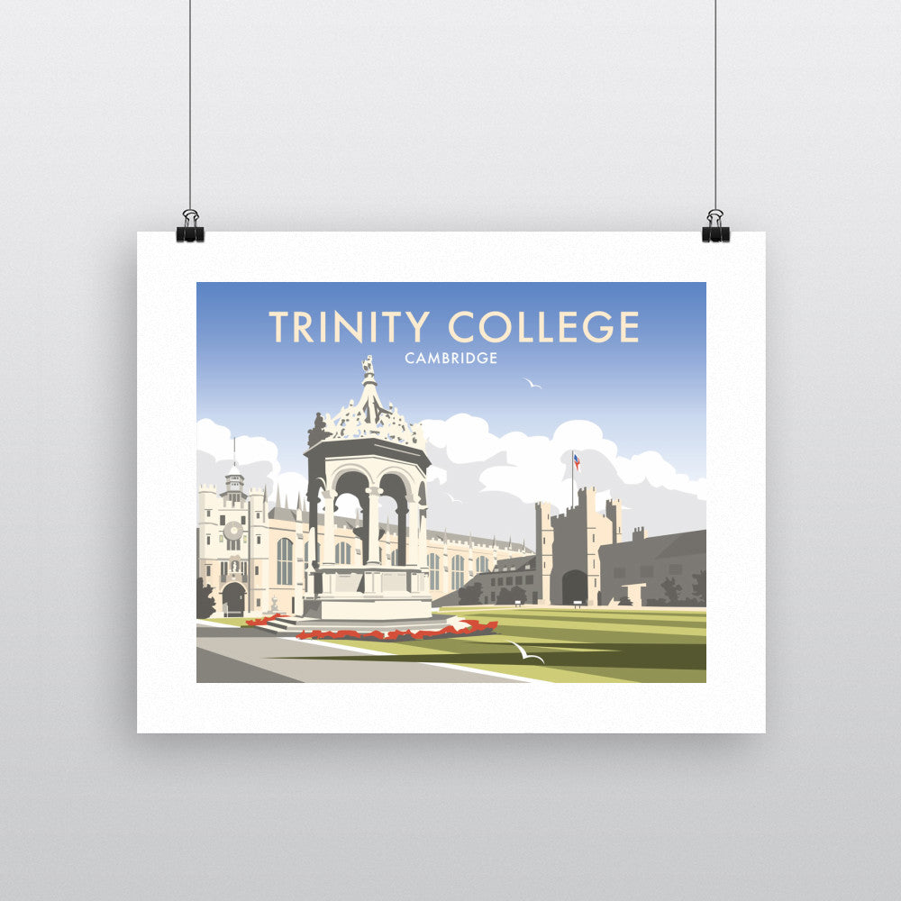 Trinity College, Cambridgeshire - Art Print