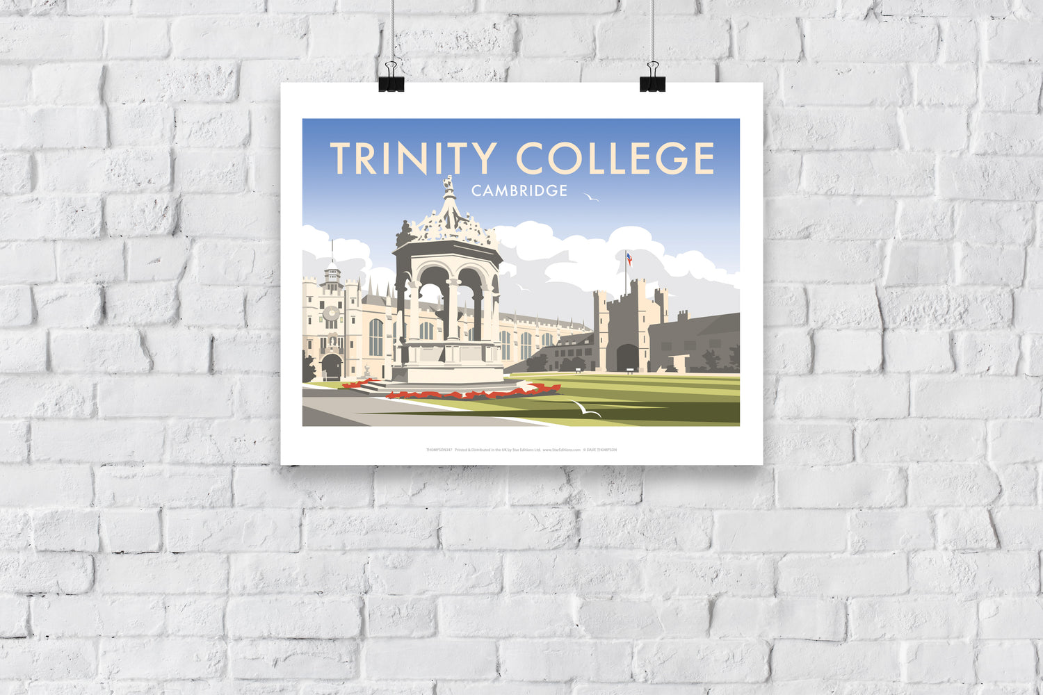 Trinity College, Cambridgeshire - Art Print