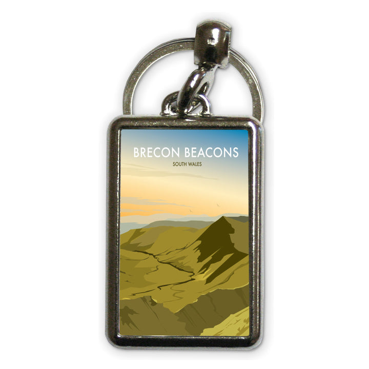 Brecon Beacons, Wales Metal Keyring