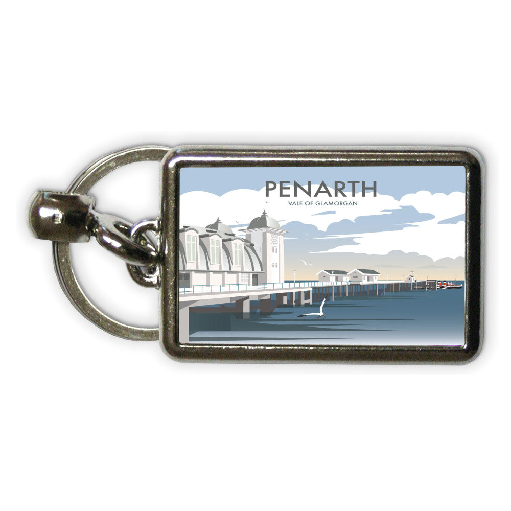 Penarth, South Wales Metal Keyring