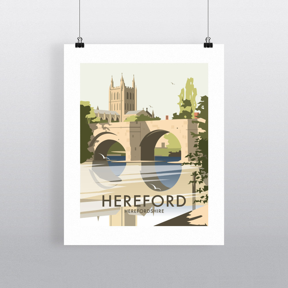 Hereford, Herefordshire Fine Art Print