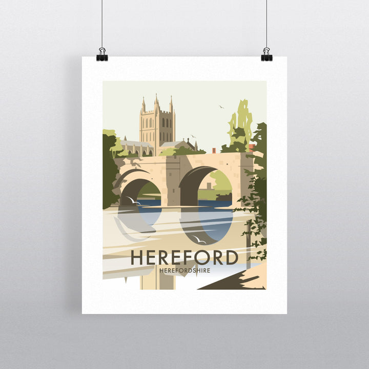 Hereford, Herefordshire Fine Art Print