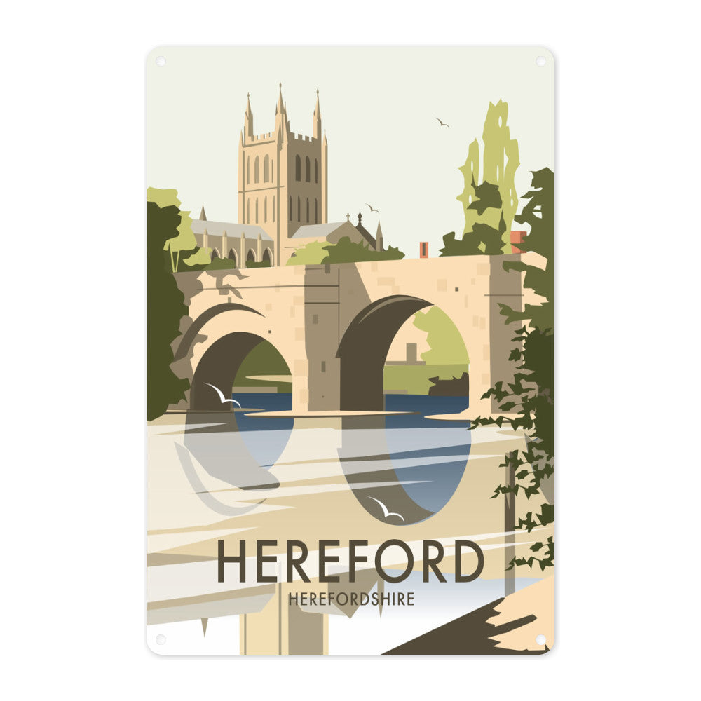Hereford, Herefordshire Metal Sign