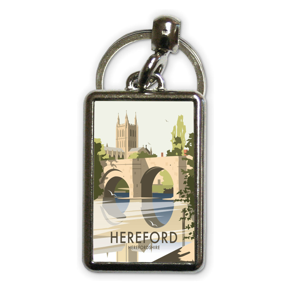Hereford, Herefordshire Metal Keyring