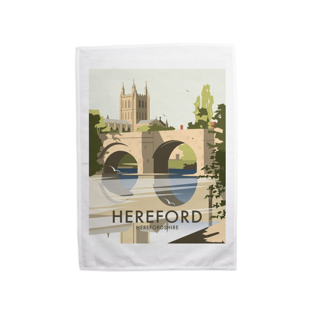 Hereford, Herefordshire Tea Towel