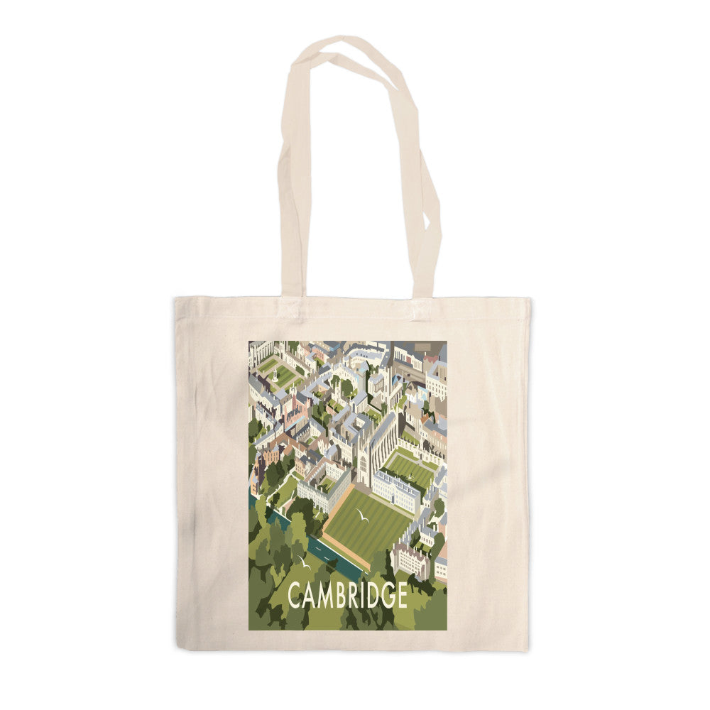 An Aerial View of Cambridge, Cambridgeshire Canvas Tote Bag
