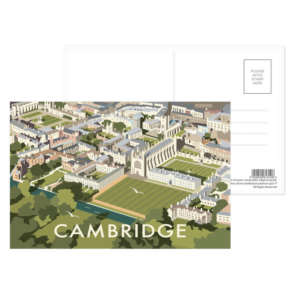 An Aerial View of Cambridge, Cambridgeshire Postcard Pack