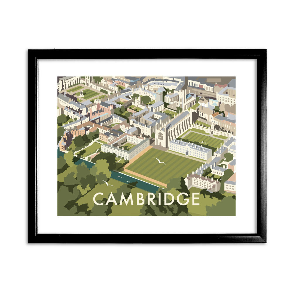 An Aerial View of Cambridge, Cambridgeshire - Art Print
