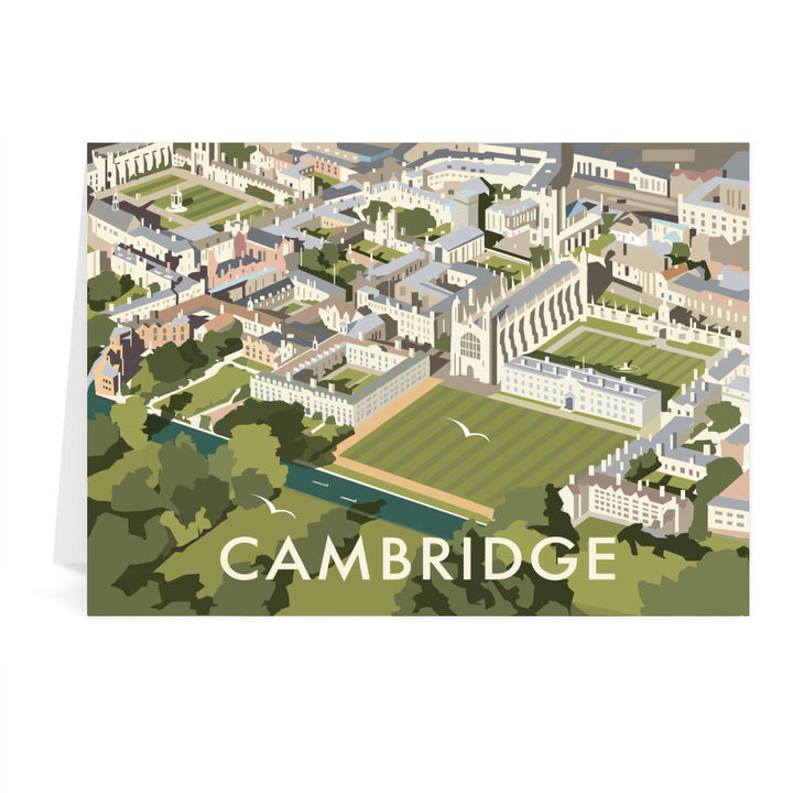 An Aerial View of Cambridge, Cambridgeshire Greeting Card 7x5