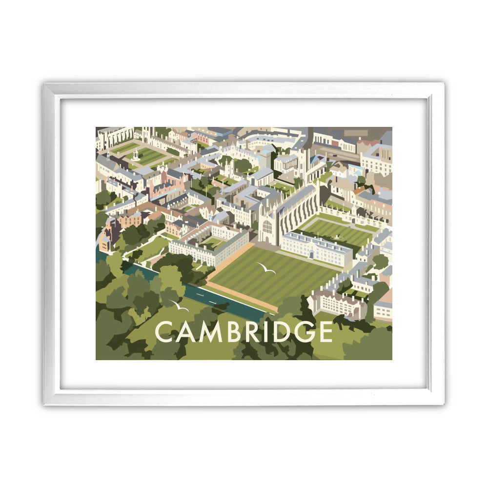 An Aerial View of Cambridge, Cambridgeshire - Art Print