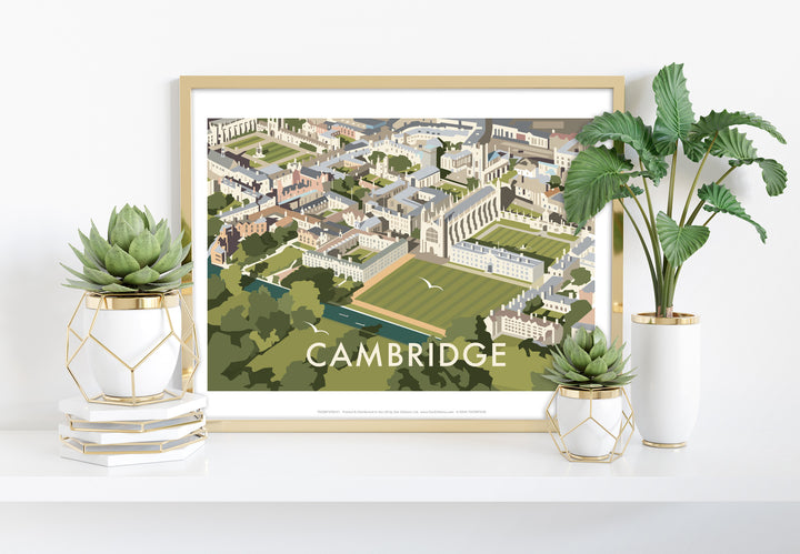 An Aerial View of Cambridge, Cambridgeshire - Art Print