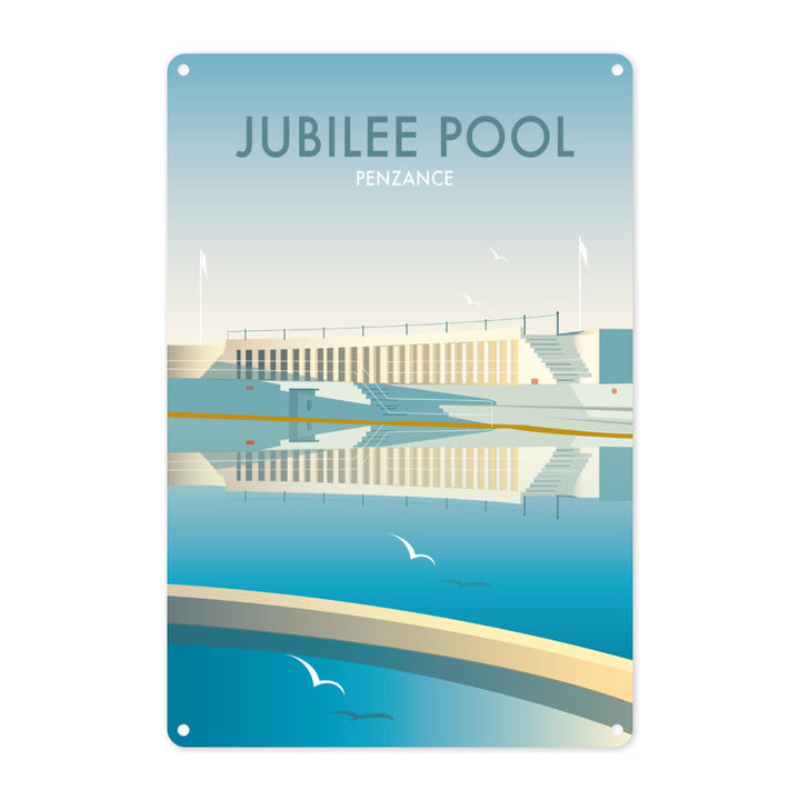 Jubilee Pool, Cornwall Metal Sign
