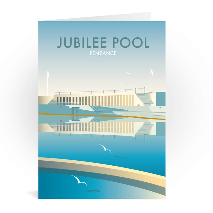 Jubilee Pool, Cornwall Greeting Card 7x5
