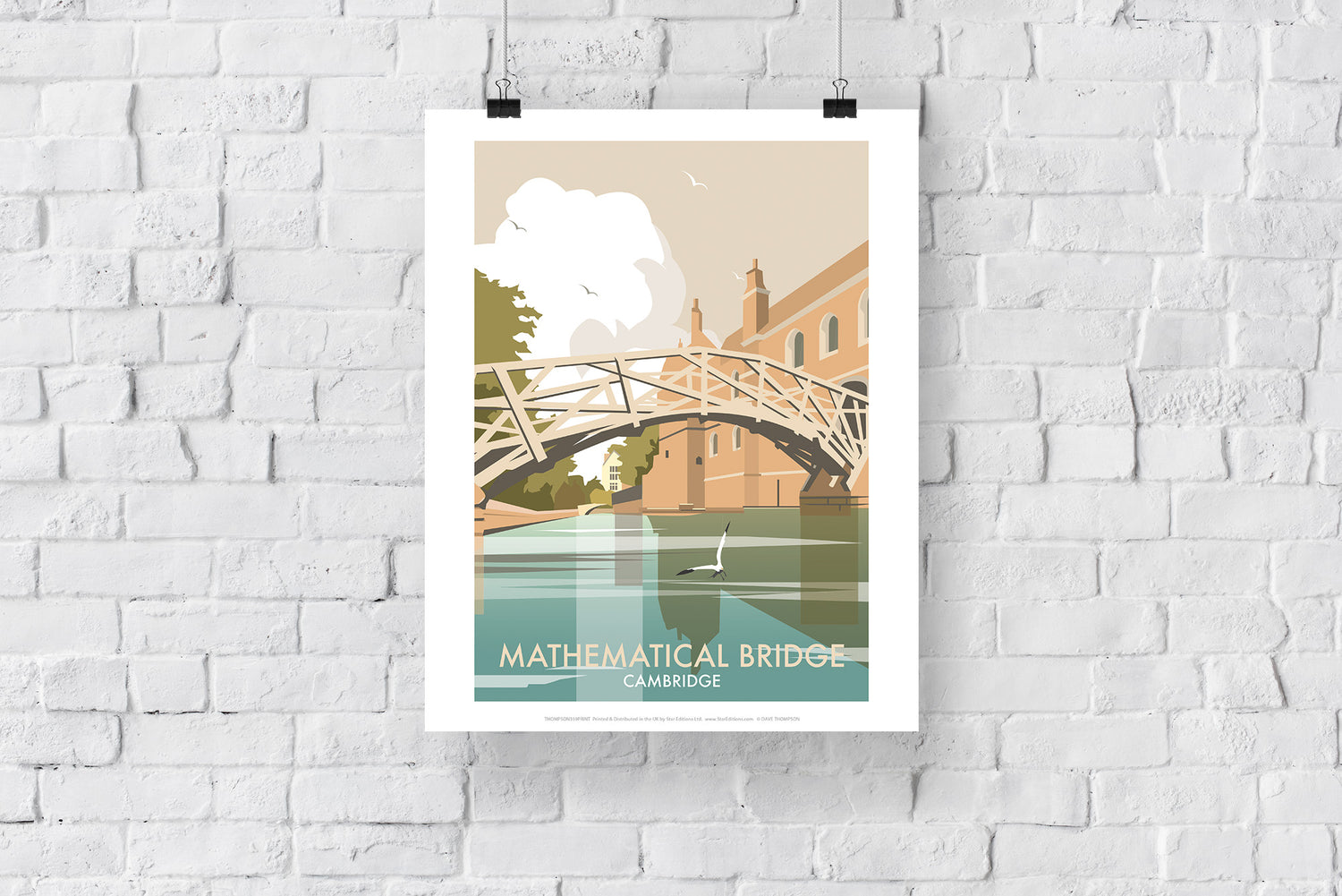Mathematical Bridge, Cambridge - Art Print