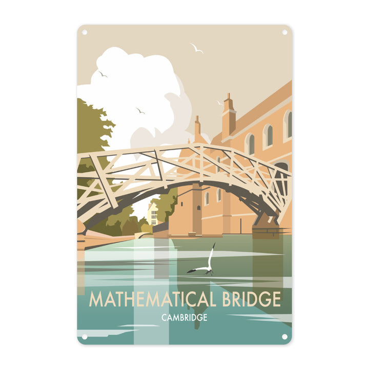 Mathematical Bridge, Cambridge Metal Sign