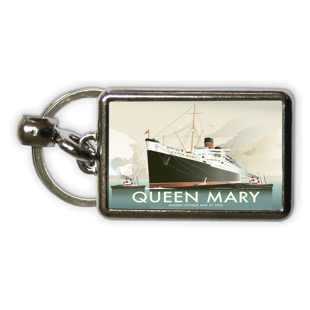 Queen Mary Metal Keyring