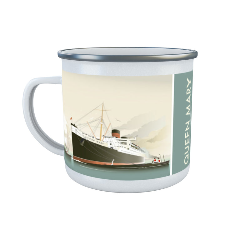 Queen Mary Enamel Mug