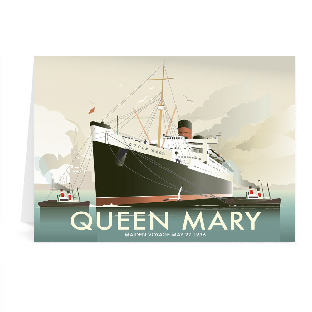 Queen Mary Greeting Card 7x5