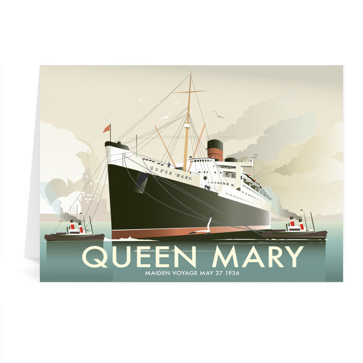 Queen Mary Greeting Card 7x5