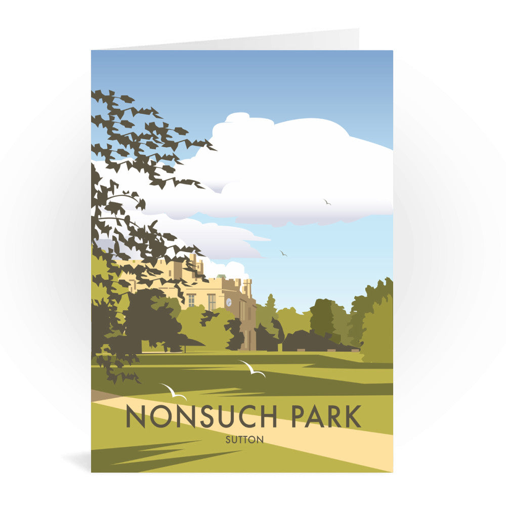 Nonsuch Park, Sutton Greeting Card 7x5