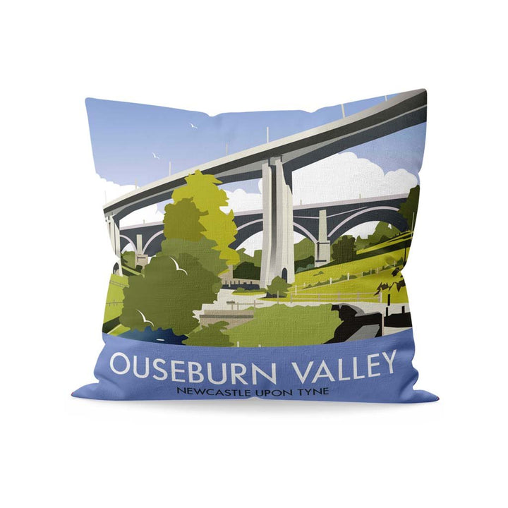Ouseburn Valley, Newcastle Upon Tyne Fibre Filled Cushion