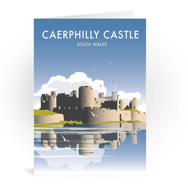 Caerphilly Castle, South Wales Greeting Card 7x5