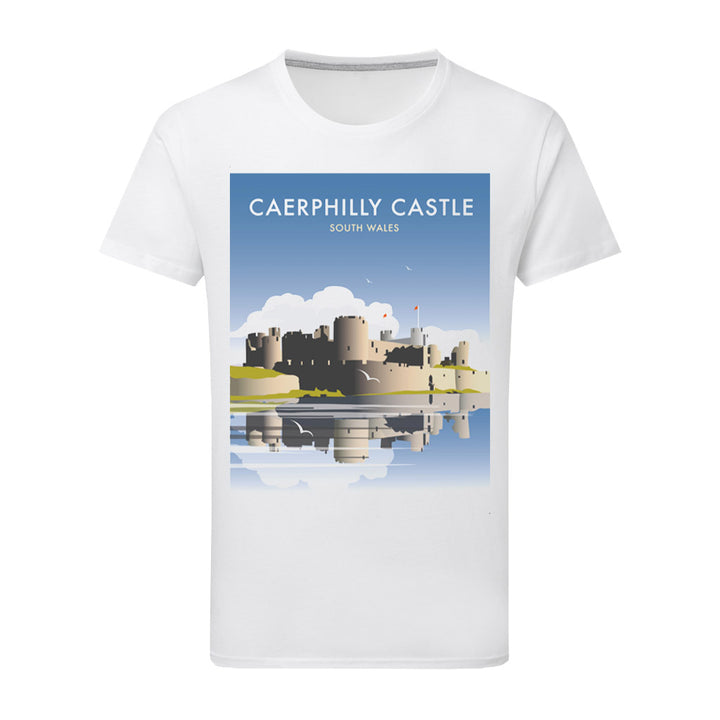 Caerphilly Castle T-Shirt by Dave Thompson