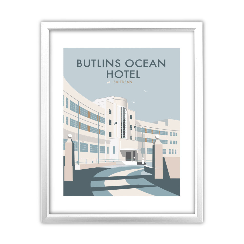 Butlins Ocean Hotel, Saltdean - Art Print