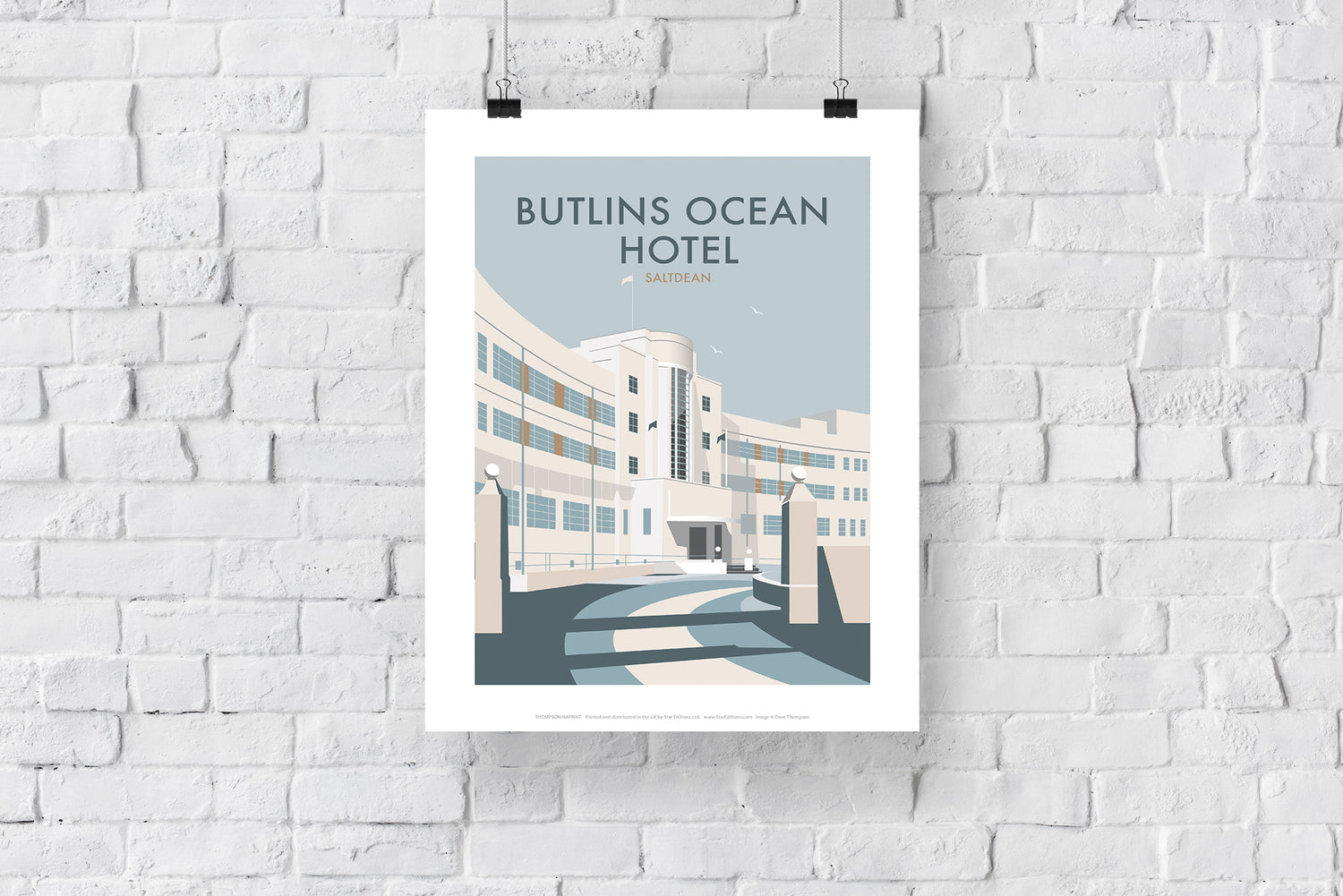 Butlins Ocean Hotel, Saltdean - Art Print