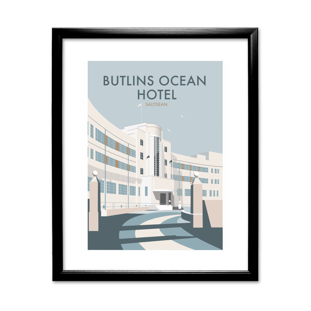 Butlins Ocean Hotel, Saltdean - Art Print
