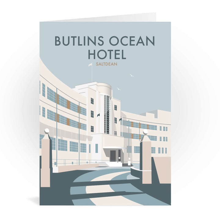 Butlins Ocean Hotel, Saltdean Greeting Card 7x5