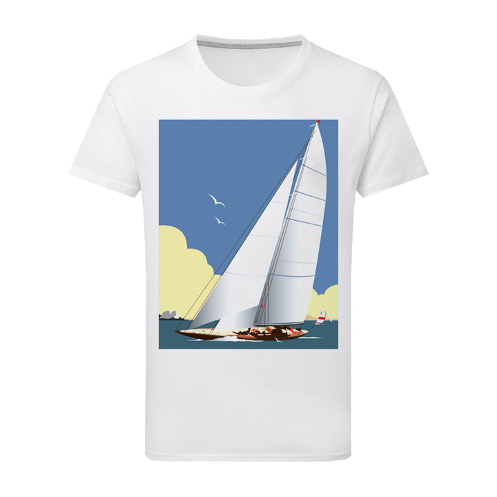 Sailing Boat T-Shirt by Dave Thompson