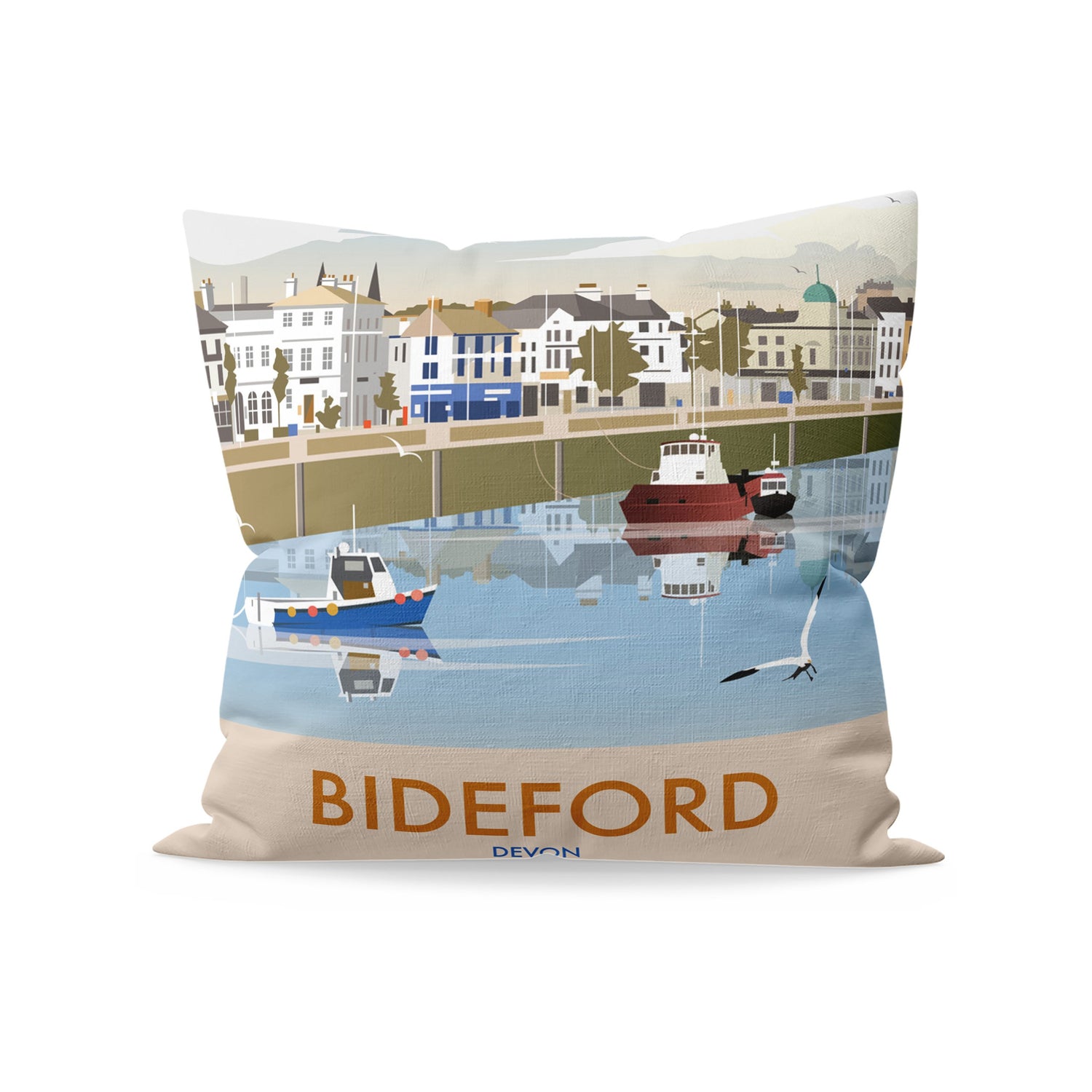 Bideford, Devon Fibre Filled Cushion