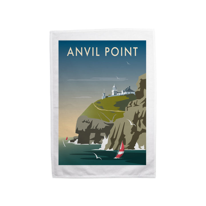 Anvil Point Tea Towel