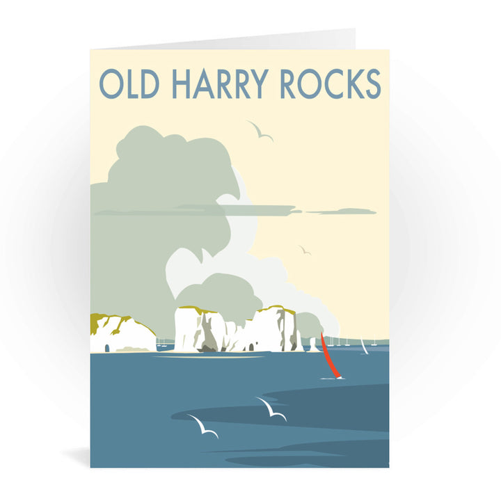 Old Harry Rocks Greeting Card 7x5