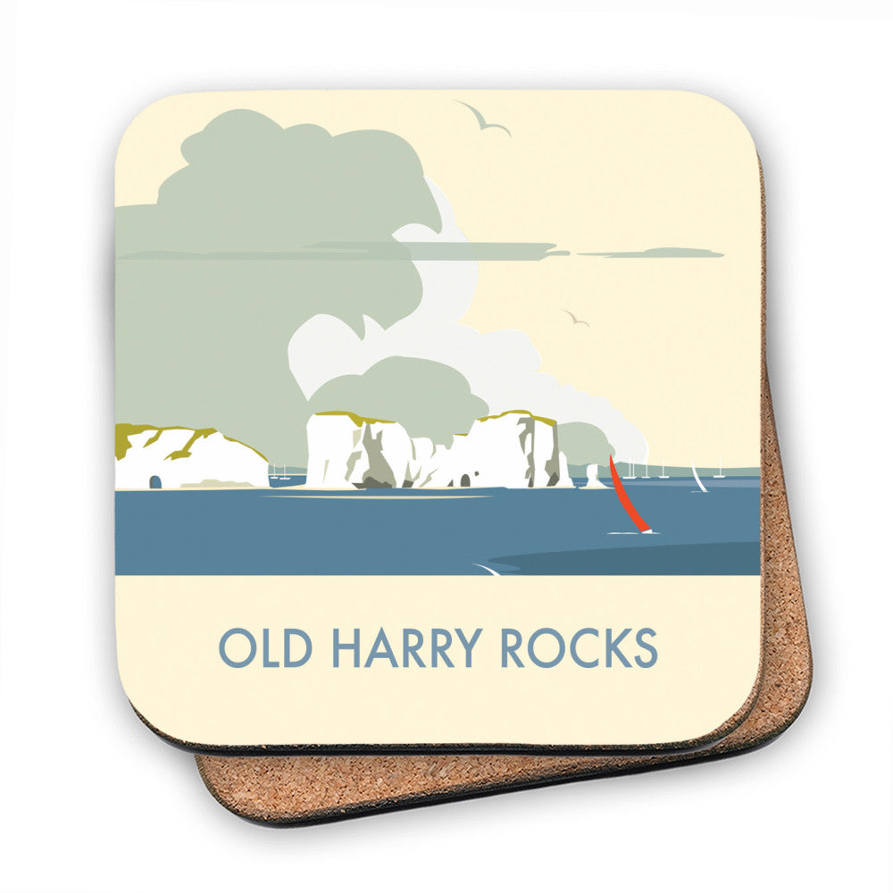 Old Harry Rocks MDF Coaster