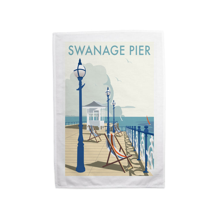 Swanage Pier Tea Towel