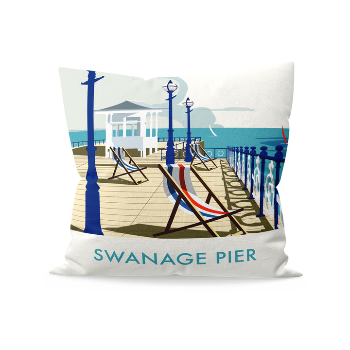 Swanage Pier Fibre Filled Cushion
