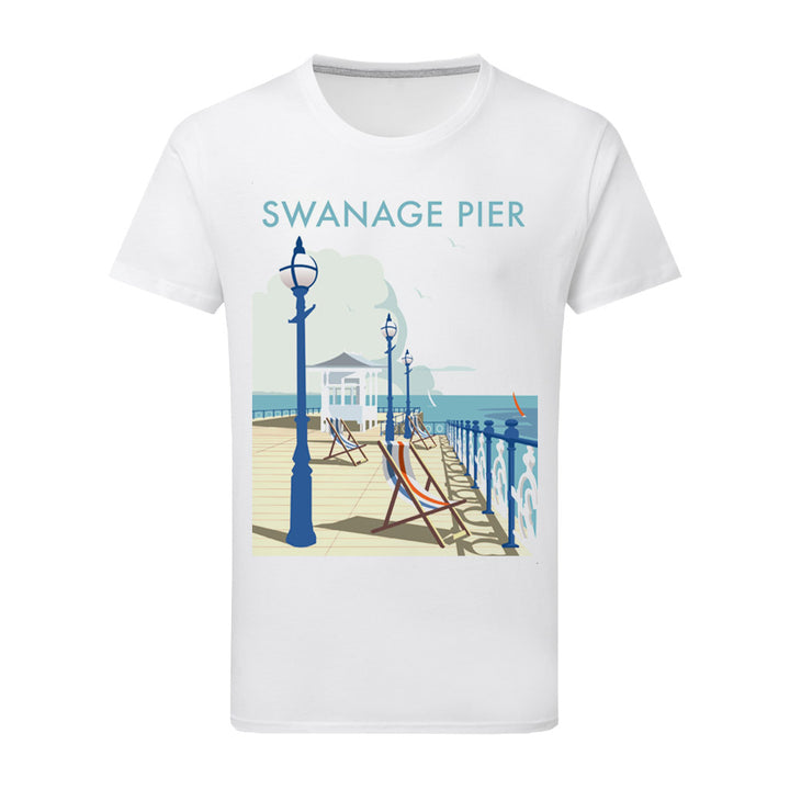 Swanage Pier T-Shirt by Dave Thompson