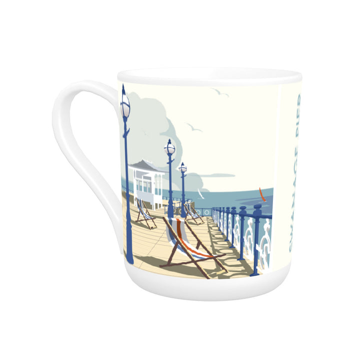 Swanage Pier Bone China Mug
