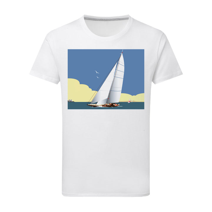 Sailing Boat T-Shirt by Dave Thompson