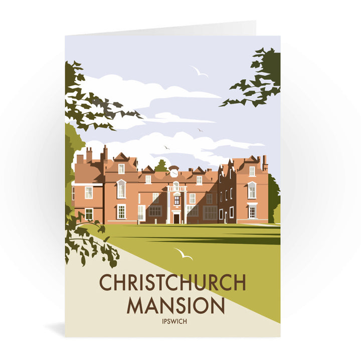 Christchurch Mansion, Ipswich Greeting Card 7x5