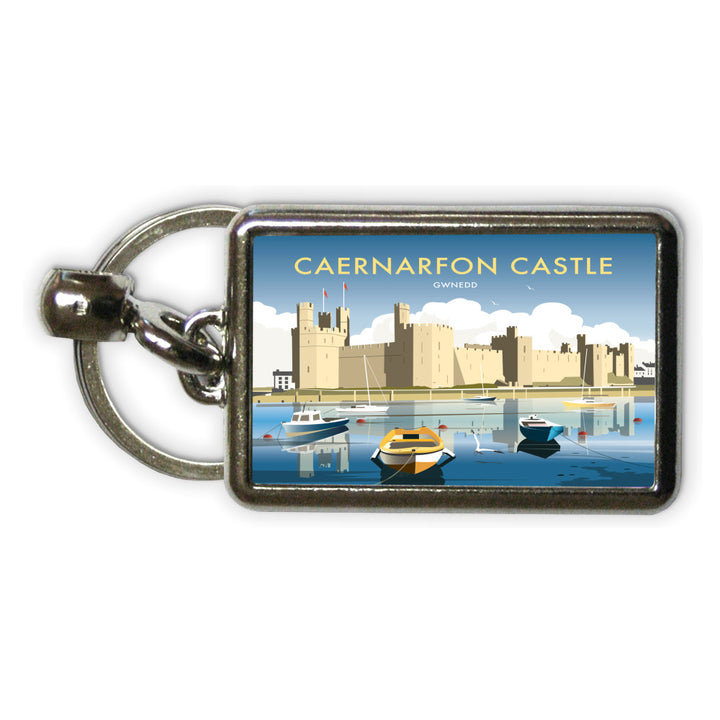 Caernarfon Castle Metal Keyring