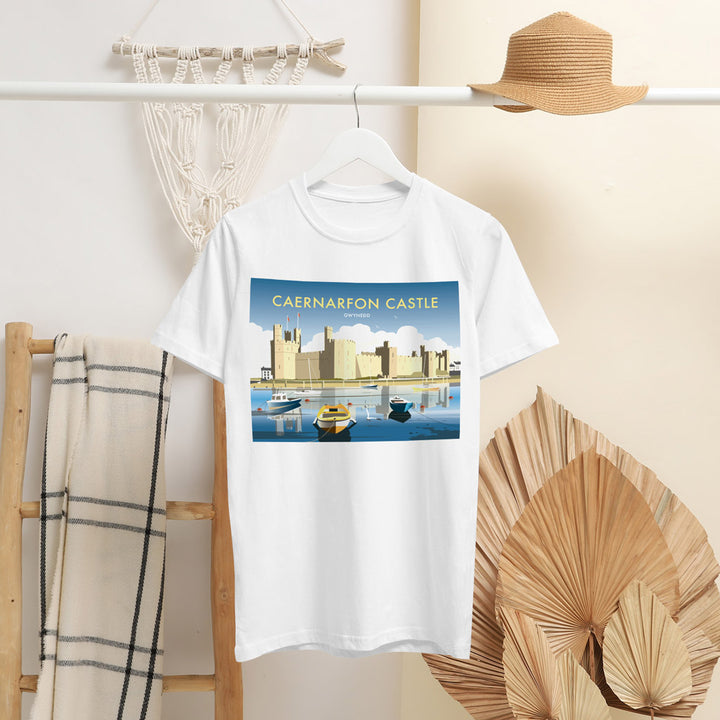 Caernarfon Castle T-Shirt by Dave Thompson