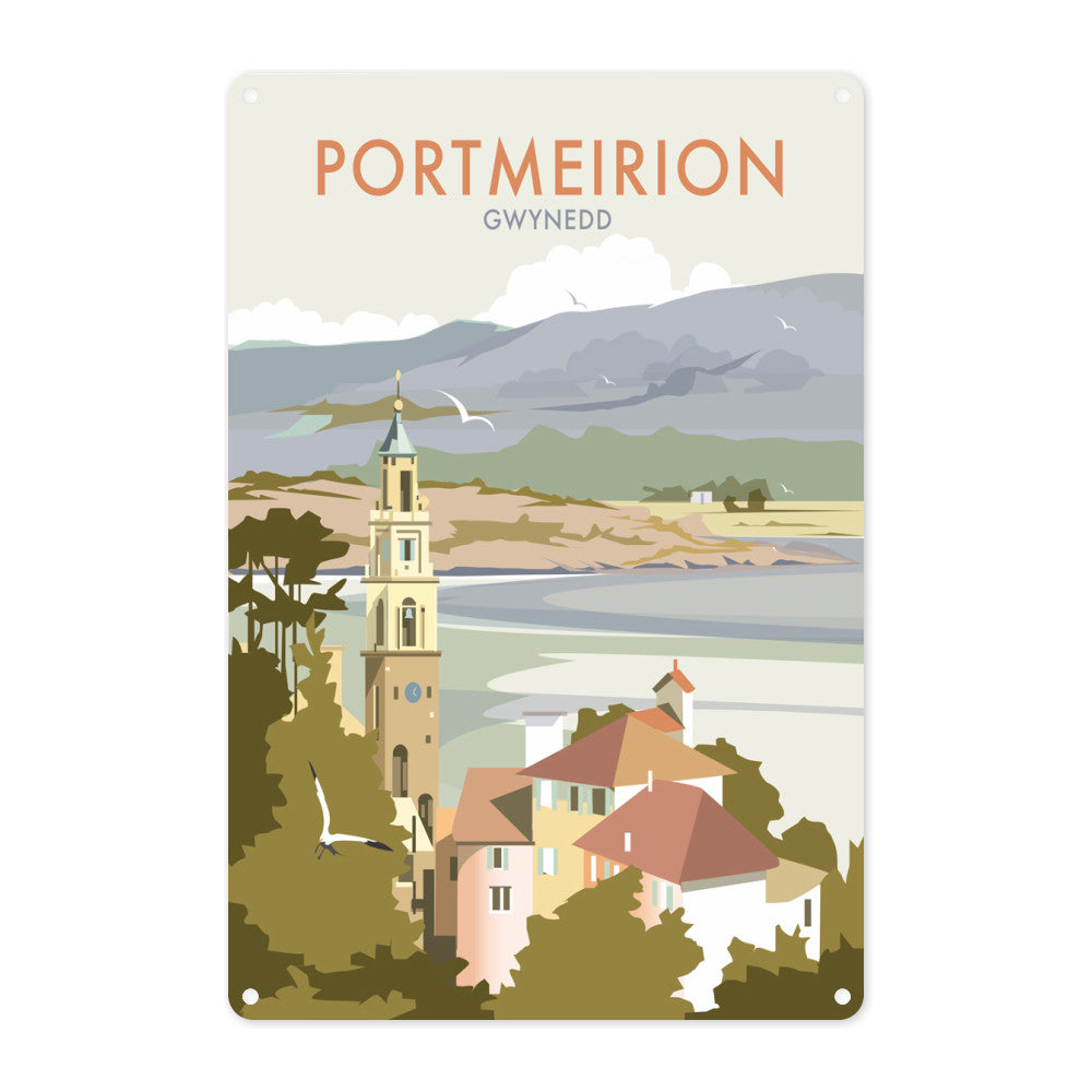 Portmeirion, Wales Metal Sign