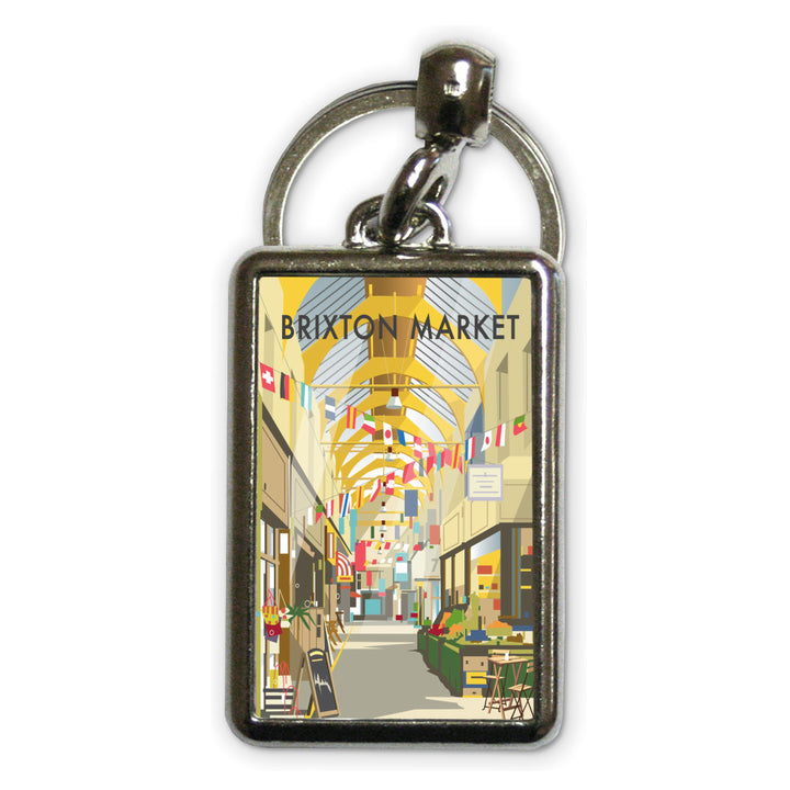 Brixton Market Metal Keyring