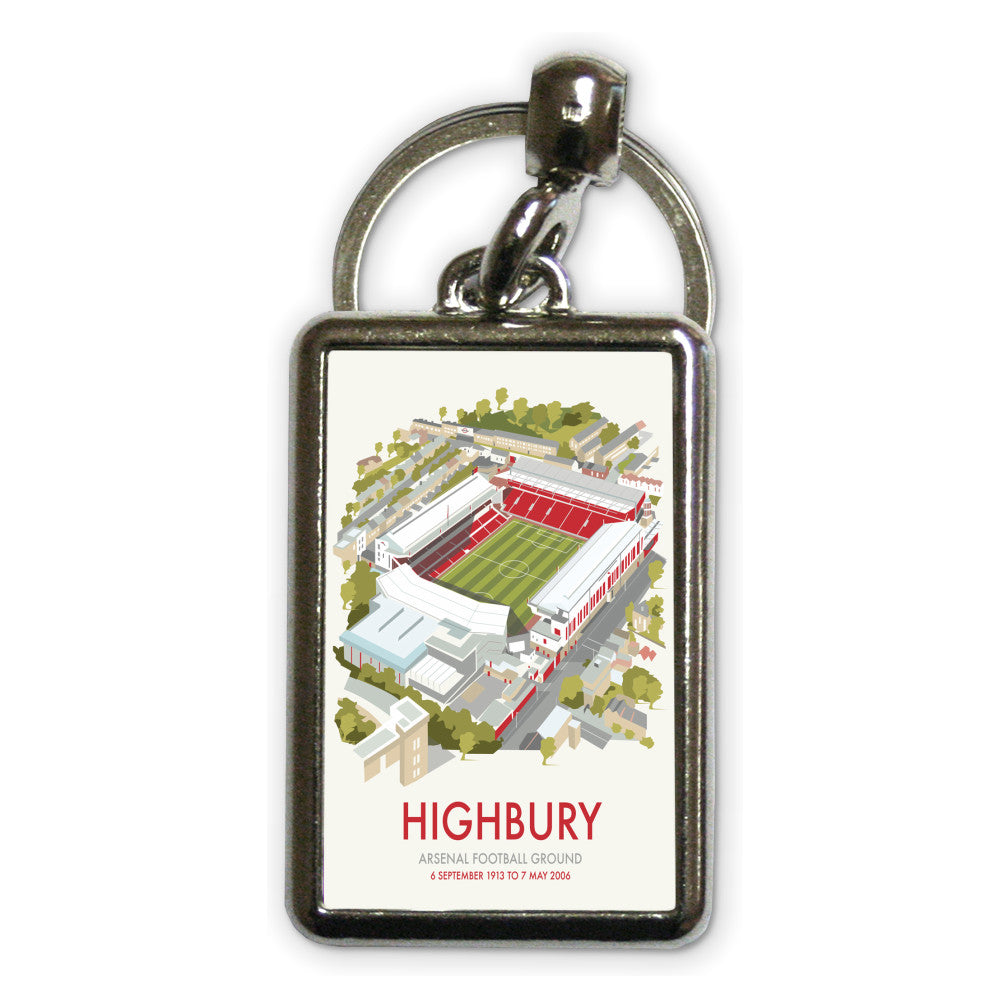 Highbury Metal Keyring